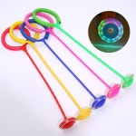 한 발 깜박이는 공 점프 로프, 어린이 빛나는 바운싱 공, 스포츠 스윙 공, 어린이 피트니스 놀이, 자녀 부모 게임 : 라이트코