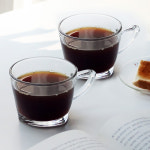 홈카페 오브띠에 커피잔 찻잔세트 190ml 유리잔 에소프레스잔 : 주방의공식