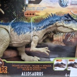 마텔 쥬라기월드 백악기 어드벤쳐 알로사우르스 어티 액션 공룡 피규어 : 우리완구