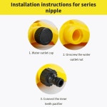 회전 자동 4선, 스프링클러, 1 캔, 보육원 개 스프링클러 급수 관개, 포크 3 도, G1276 360 rotation : 소소유통3