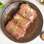 [땡이네행복포차] 한돈 돼지갈비 선물세트 1kg 2kg 황칠 수제 양념 국내산 캠핑 구이 : 땡이네 행복포차