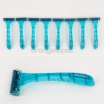 오렌지토파즈 도루코 면도기 8P 도루코일회용면도기 일회용면도기3중날 1회용면도기 모텔용품 3중날면도기 : 오렌지토파즈