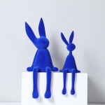 장식 인형 토끼 장식품 28CM 선물 소품 피규어 감성 티비 거실 플란넬 래빗 스몰 사이즈 A : 낙타모올