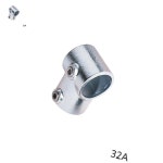 인테리어클램프 철판파이프 실버조인트 고정부품 다용JH 10132A 42.4mm : 한일토탈문구스토어