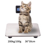 가축 플랫폼 전자저울 디지털 체중계 강아지 몸무게 고양이 동물병원 애견 반려동물 측정기 애견샵 강아지체중계 소형견 : FITGOOD