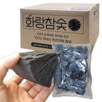 화랑 개별포장 국산참숯 백탄 흑탄 반반참숯 MS사이즈 바베큐숯 1kg : 화랑참숯