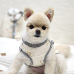 강아지옷 누빔 조끼 오가닉 실내복 내복 잠옷 중형견 대형견 애견의류 핑크베어 : 해피앤퍼피