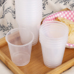 롯데 플라스틱 다회용 투명컵 20개입 위생 PET컵 190ml : 바른템컴퍼니