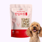 국내산 강아지 동결 건조 간식 한입 트릿 치킨 큐브 닭가슴살, 60g, 1개 : 국개대표