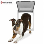 출입문 펫도어 대형견 1x2 안전문 4m 방충망 개구멍 방문 견문 190cm 화이트 흰색 스몰 사이즈 : 신흥유통상사09