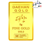 순금 골드바 5g 프레스 사각형 미니골드바 금테크 기념 선물 : 대한골드