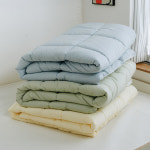 올포홈 비스킷 모달 차렵이불 솜이불 고밀도 양면 체온조절 키즈 유아 레몬 슈퍼싱글 : 올포홈