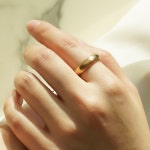 거창유기 수공예 주얼리 금 쌍 엥게이지링 커플 우정 모녀 반지 가락지 5mm : 거창유기