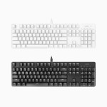 엑토 저소음 LED 유선 사무용 풀배열 게이밍 적축 기계식 키보드 KBD-65 : 엑토