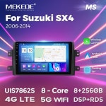 차량용 무선 카플레이 라디오 플레이어 GPS 네비게이션, 스즈키 SX4 2006-2014, 피아트 세디치 189 2Din, 안드로이드 13 mp5 플러그 앤... 