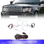 랜드로버 레인지로버 L322 스포츠 L320 보그 HSE 2005-2009 DRL 신호  오류, 4x 코튼 엔젤 아이즈 헤드라이트 캔버스 : jh진형상사