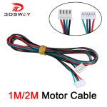 3DSWAY 3D 프린터 부품, Nema 42 스테퍼 모터용 터미널 모터 커넥터 케이블, 2 상 XH2 54, 4 핀 6 핀, 로트당 : 글로리26