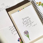 배경엽서 꽃2 캘리재료 그림엽서 캘리그라피 A 페인팅페이퍼 : 화원팩토리