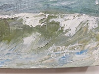 (원화) 6호 캔버스 유화그림 동해바다 등대 서양화 : 푸른