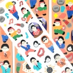 소망상회 달페이퍼 달달코인노래방 씰스티커 핸드폰 캐릭터스티커 빈티지 꾸미기 사진 : 생활용품추천 소망상회
