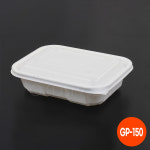 GP-150 사각용기(뚜껑포함)/100개입/PP용기/전자레인지사용가능/배달용기/포장용기 : 대성산업