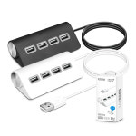 코시 USB 4포트 멀티허브 노트북 스마트폰 충전 데이터전송 포트확장 : 코시