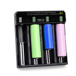 i4 4구 고속 충전기 18650 26650 21700 리튬이온 배터리 건전지 밧데리 : 빔라이트 LED후레쉬