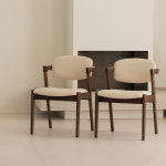 디노 월넛 호두나무 원목 카페 인테리어 식탁 의자 : 라미에스