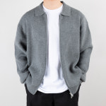 니트집업 반집업니트 : 333studio