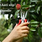 작은 식물 좁은 공간 가지치기 가위 U자 안전 슬롯 전지 가위 (A1315) : 용천삼리