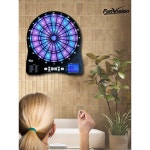 전자다트판 보드 게임 원형 클럽 게임장 술집 다트 판 네이키드디스크-녹색으로빛나는표적 : DADADA.com