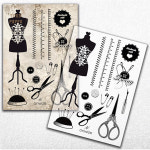 Onwize 온위즈 마스킹테이프 Scrapbooking SewingHouse Clear Stamp OW 116 : 톤페이퍼