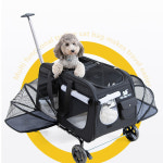 개과천선 프리블 강아지 유모차 대형견 웨건 투명창 메쉬창 다견다묘 : 개과천선스토어