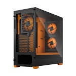 Fractal Design Pop Air RGB 블랙 오렌지 코어 컴퓨터 케이스 TG 클리어 틴트 강화유리 : 시구왕경