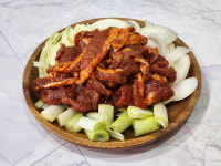 국내산 고추장 오리 유황오리 양념 오리주물럭 400g : 007마켓