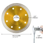 앵글 그라인더용 톱날 디스크 세라믹 타일 화강암 대리석 커팅 블레이드 105mm 115mm 125mm 4inch : 저루비직구