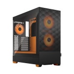Fractal Design Pop Air RGB 블랙 오렌지 코어 컴퓨터 케이스 TG 클리어 틴트 강화유리 : 시구왕경