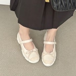 [G1243] 새로이클라쓰 메리제인 플랫슈즈 발편한 데일리 리본 슬립온플랫 : 새로이클라쓰