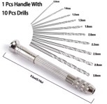 핸드 마이크로 드릴 세트 나무 플라스틱 보석 미세 정밀 작업 (A0825) : 용천삼리