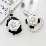 까멜리아 진주 스트랩  핸드메이드 고급 동전지갑 빽참 명품 키홀더 : 러브미윤