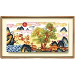 (상록수) 장수십장생 도안  / 액자용 ㄷ-s-ㅋ : 꼬맹이네십자수