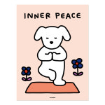 [포스터] 이너피스 강아지 요가 내면의 평화 명상 동물 홈데코 아이방 인테리어 그림 Inner Peace : 카멜앤오아시스