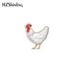 린치핀 2023 신상품 귀여운 치킨 아크릴 옷깃 핀 수탉 에폭시 나비 걸쇠 브로치 : 글로벌마스터.