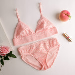 은근 섹시 브라렛 홑겹 레이스 노와이어 여성속옷 브라팬티세트 4색상 N7002 : 래디쉬웨어