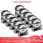 엡손 라벨웍스 기계 테이프 KingJim 프린터 호환 LW 300 SS12KW 12mm : 케이피92