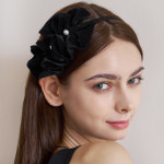 포르코 헤어밴드 진주 넓은 장식 MH24130 : 멜라비앙카