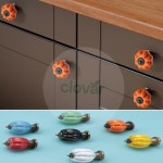 클로버잡화 레트로 인테리어용 호박모양 손잡이 화장실 손잡이 서랍 DIY가구 붙박이장 : 클로버 잡화