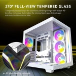 Antec 기둥 없는 별자리 C5 ARGB 화이트 PC 케이스 : 시구왕경