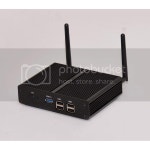 Celeron J2850 J1900 쿼드 코어 2.4GHz 미니 박스 팬리스 나노 PC htpc, 4G 120G 지원 Linux Windows USB3.0 No RAM & SSD : 시구왕경