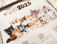 2025 만화가네똥고양이 패브릭달력 : 만화가네 똥고양이